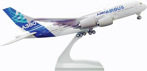عرض طائرة نموذجية بمقياس 1/200 طراز Diecast A380 لديكور المكتب/المنزل (نموذج طائرة من الراتنج مقاس 12 بوصة) in Kuwait