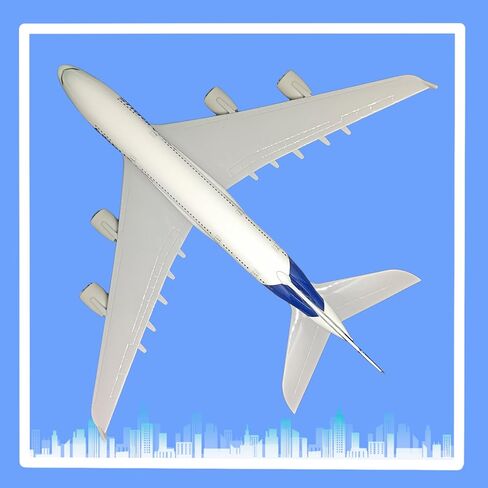 عرض طائرة نموذجية بمقياس 1/200 طراز Diecast A380 لديكور المكتب/المنزل (نموذج طائرة من الراتنج مقاس 12 بوصة) in Kuwait