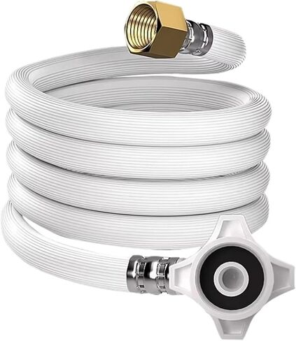 خرطوم السباكة G1/2-G3/4 بوصة بطول 80-500 سم صنبور أنابيب المياه خرطوم مضفر مرن مقاوم للانفجار (خرطوم الدش - 500 سم) in Kuwait