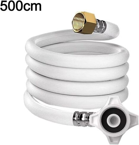 خرطوم السباكة G1/2-G3/4 بوصة بطول 80-500 سم صنبور أنابيب المياه خرطوم مضفر مرن مقاوم للانفجار (خرطوم الدش - 500 سم) in Kuwait
