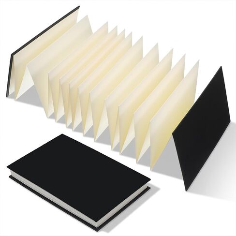 Nogeqi Concertina Watercolor Sketchbook, Concertina Sketchbook, 15 X 250 Cm Travel Protable Journal Watercolor Book for Wet/Dry Techniques Cold Press in Kuwait
