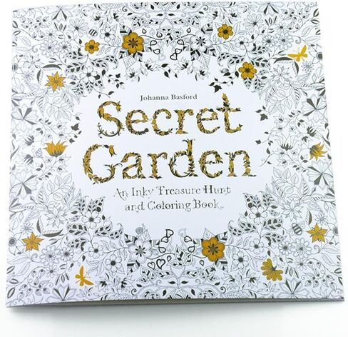 كتاب تلوين إصدار إنجليزي من 24 صفحة للبالغين لتخفيف التوتر، كتب تلوين إصدار إنجليزي ﻿(حديقة) in Kuwait