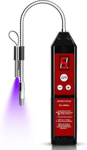 Refrigerant Leak Detector for HVAC & Automotive AC, WJL-6000pro Freon Leak Detector with UV & LED Light AC Sniffer for R22 R410A R134A R1234YF CFCs HCFCs HFCs Automotive Gas Finder in Saudi Arabia