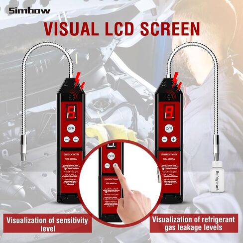 Refrigerant Leak Detector for HVAC & Automotive AC, WJL-6000pro Freon Leak Detector with UV & LED Light AC Sniffer for R22 R410A R134A R1234YF CFCs HCFCs HFCs Automotive Gas Finder in Saudi Arabia