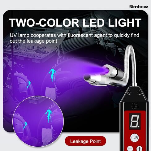 Refrigerant Leak Detector for HVAC & Automotive AC, WJL-6000pro Freon Leak Detector with UV & LED Light AC Sniffer for R22 R410A R134A R1234YF CFCs HCFCs HFCs Automotive Gas Finder in Saudi Arabia