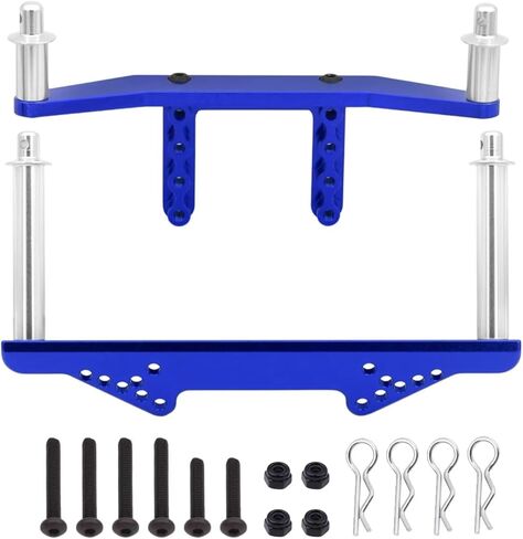 RC Spare Part Compatible with Traxxas for Slash 2WD for Stampede for VXL 1/10 RC Car Parts Aluminum Alloy Front and Rear Body Mounts with Body Struts(Red) in Kuwait