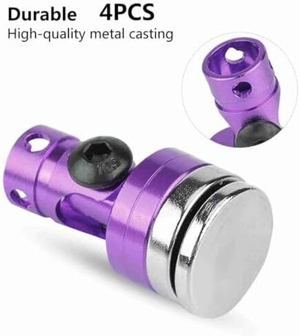 Magnetic Body Mount for SCX10 4WD 1:10 Electric RC Car, and Easy to Install, 4 Pieces for Hobbyists, YellowBlackPurple (Purple) in Kuwait