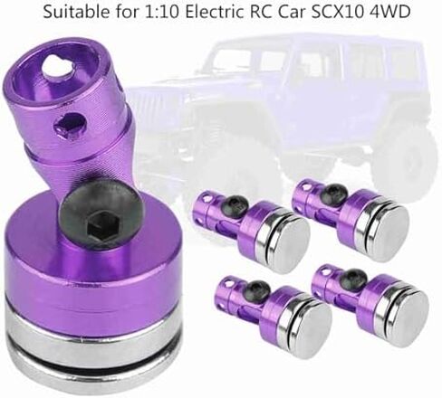 Magnetic Body Mount for SCX10 4WD 1:10 Electric RC Car, and Easy to Install, 4 Pieces for Hobbyists, YellowBlackPurple (Purple) in Kuwait