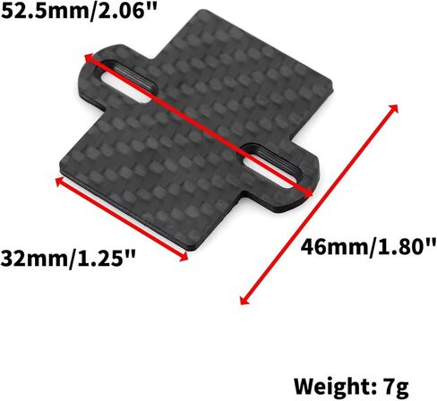 RC Spare Part Compatible with Traxxas for Slash 4X4 2WD 1/10 RC Car Upgrade Parts Replacement Carbon Fiber Pattern ESC Mount Plate in Kuwait