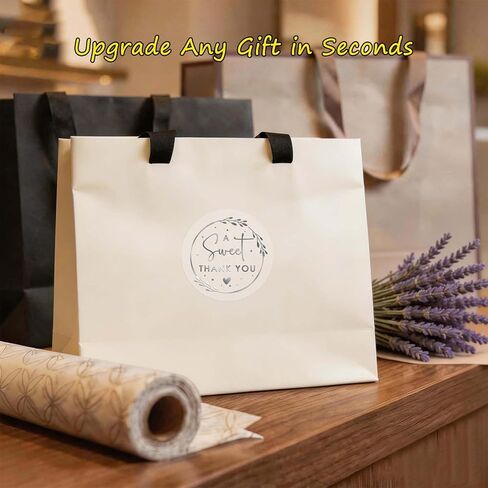 100 قطعة من ملصقات A Sweet Thanks You، ملصقات رقائق فضية شفافة لحقائب هدايا الزفاف، وأكياس حلوى طاولة الحلوى، وأكياس الحلوى، وتغليف الأعمال الصغيرة، وتغليف الهدايا وأختام الأظرف، 1.6 بوصة in Kuwait