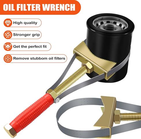 Oil Filter Wrench, Adjustable Oil Filter Wrench, 3.5-5.5 Inch for Most Cars, Trucks & Heavy Equipment in Saudi Arabia