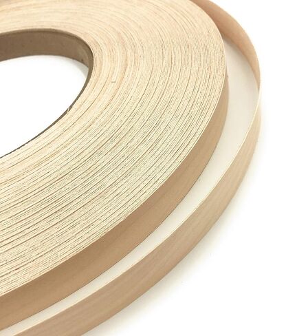 لفة Edge Supply من خشب القيقب مقاس 7/8 بوصة × 250 قدمًا - شريط لاصق من الحديد على قشرة الخشب - شريط ربط حافة من القشرة الخشبية مع لاصق يذوب ساخن، لمسة نهائية مصقولة ناعمة مثالية للأثاث والأعمال اليدوية، صنع في الولايات المتحدة الأمريكية in Kuwait
