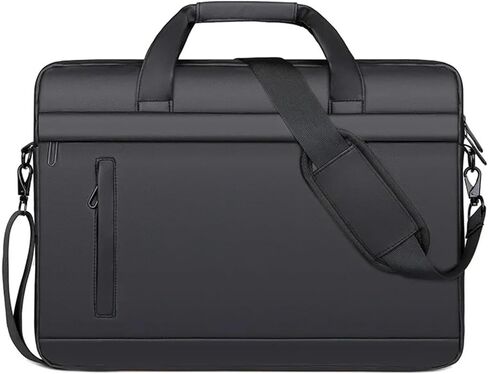 Briefcase Men Briefcase Bag Business PU Leather Shoulder Messenger Bags Office Handbags 14 Inch Laptop in Saudi Arabia