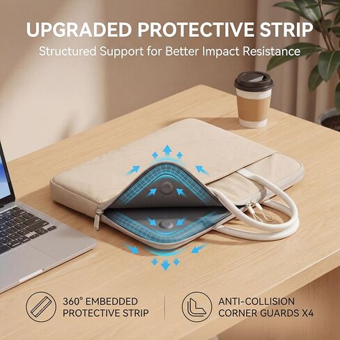 Laptop Case 15.6 Inch, Laptop Bag for Wome Puffy Laptop Sleeve 15 Inch Laptop Sleeve Computer Quilted Laptop Sleeves Laptop Carrying Case for Work in Saudi Arabia