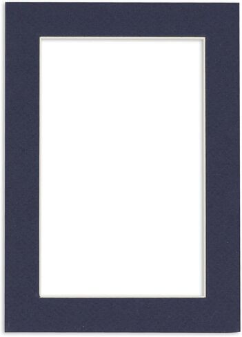 Poster Palooza 18x24 Mat Bevel Cut for 15x19 Photos - Acid Free Navy Precut Matboard - For Pictures, Photos, Framing - 4-ply Thickness in Kuwait