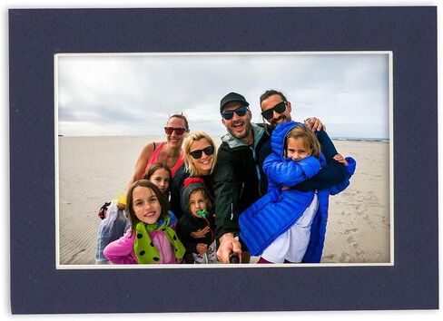 Poster Palooza 18x24 Mat Bevel Cut for 15x19 Photos - Acid Free Navy Precut Matboard - For Pictures, Photos, Framing - 4-ply Thickness in Kuwait
