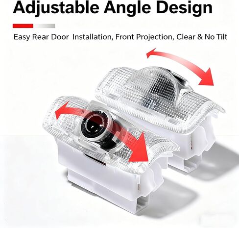 Never Fade HD Car Door Lights Logo Projector，2 Pcs Ghost Shadow Puddle LED Lamp Fit for Highlander Camry 4Runner Sienna Corolla Tundra Prius Venza Prado Sequoia Reiz Previa Model (Toyo_White) in Saudi Arabia