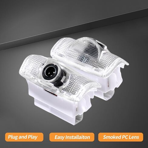 Never Fade HD Car Door Lights Logo Projector，2 Pcs Ghost Shadow Puddle LED Lamp Fit for Highlander Camry 4Runner Sienna Corolla Tundra Prius Venza Prado Sequoia Reiz Previa Model (Toyo_White) in Saudi Arabia