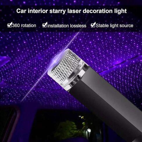 Blue USB Star Projector Night Light,Adjustable Romantic Starry Sky Projector Car Light,Portable Atmosphere Decorative Auto Roof Light for Various Occasions, Home Improvement,Wall Lights Night-Lights in Saudi Arabia
