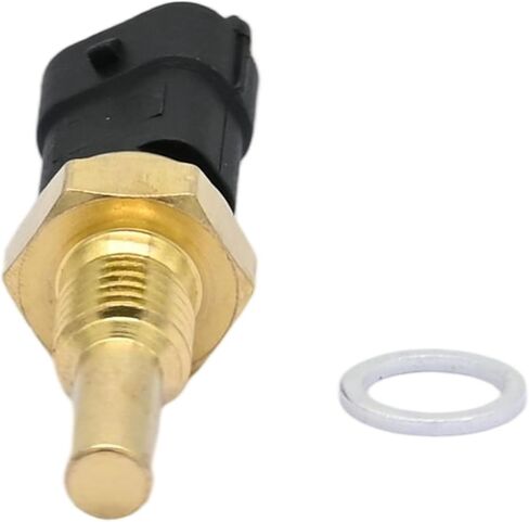 Engine Coolant Temperature Sensor Compatible with Suzuki Grand Vitara XL-7 Replaces 12566778 12639899 1365078J00 15393755 2131581 2134777 30561771 30564036 30582830 30592391 V6 3.2L 10 09 08 07 in Kuwait