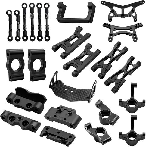 مكونات سيارة RC متوافقة مع Losi Micro B 1/24 RC ملحقات أجزاء ترقية السيارة مفاصل التوجيه C محاور أذرع التعليق الحاجز (أرجواني) in Kuwait