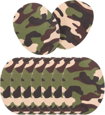 Angoily Iron on Patches for Clothes 10Pcs Camouflage Cloth Repair Patches for Jackets Jeans DIY Sewing Decoration Durable Fabric Patches for Camping Outdoor Use in Kuwait