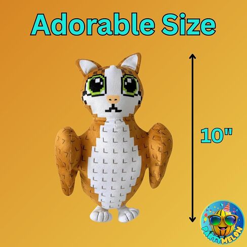 Meowl Plush 10" Steal a Brainrot Plush Meme AI-Crafted Stuffed Figure Pillow for Video Game Fans Room Decor in Saudi Arabia
