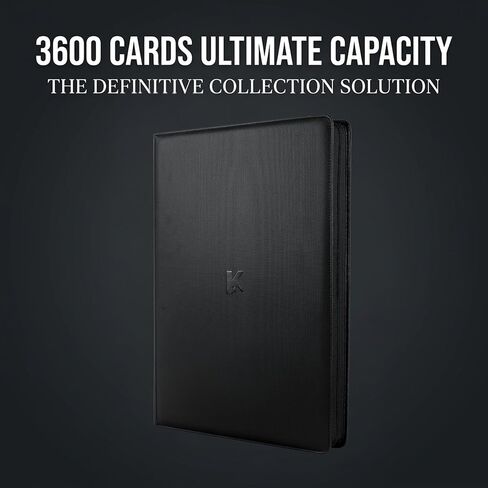 3600+ Pockets Trading Card Binder, 36-Pocket Card Ablum Compatible with MTG,Sports Cards & Other Standard Size Trading Card (BLACK) in Saudi Arabia