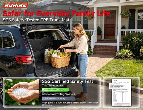 سجادات أرضية كارجو لسيارة Honda CRV 2023 2024 2025 2026 ملحقات سجادة السيارة (تشمل الهجين)، بطانات أرضية TPE 2 في 1 لجميع الأحوال الجوية مع طبقة سجاد قابلة للإزالة، سجادات سيارة مقاومة للماء ومضادة للانزلاق in Kuwait