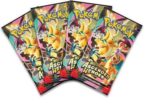Pokémon TCG: Mega Evolution — Ascend Heroes Mega Emboar ex Box (1 بطاقة ترويجية فويل، 1 بطاقة عدسية كبيرة الحجم و4 عبوات معززة) in Kuwait