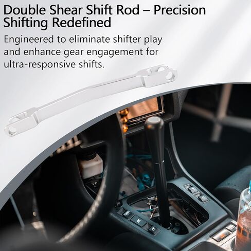 DSSR Selector Rod Compatible with BMW E36's M3s 328i/s Models Billet Aluminum Double Shear Shifter Upgrade Replacement for 25111222738 & 25111222019​ in Saudi Arabia