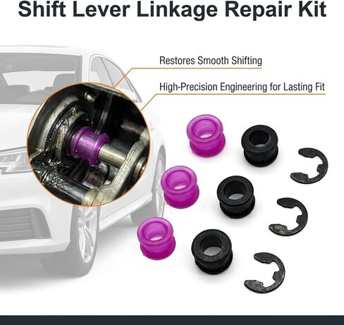 3PCS Shifter Bushing Repair Kit Compatible with OEM# 33820-02370B 33835-08010, Shift Linkage Bushing Replacement for Transmission Cable Fix, Smooth Shifting Performance in Saudi Arabia