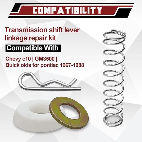 طقم إصلاح جلبة ناقل الحركة لرافعة ناقل الحركة لسيارة Chevy C10/GMC3500/Buick/Olds/Pontiac (1967-1988) - يستبدل 1377083، 1380549، 15538092، 10236109، 12338114 والمزيد in Kuwait
