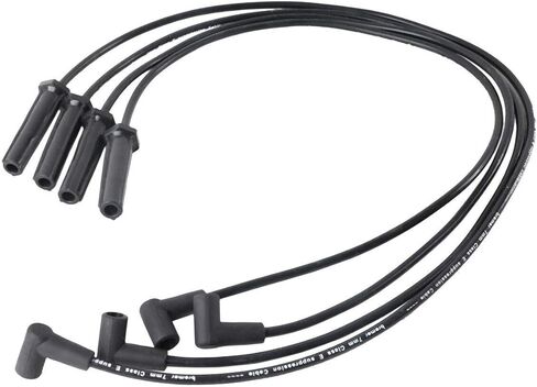 أسلاك توصيل الإشعال 7 مم 4 قطع مجموعة لـ 98-03 Chevy S10 لـ 93-97 Cavalier لـ 94-95 98-03 GMC Sonoma لـ 93-96 Buick Century لـ 98-00 Isuzu Hombre L4 2.2L in Kuwait