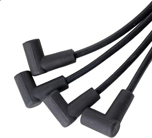 أسلاك توصيل الإشعال 7 مم 4 قطع مجموعة لـ 98-03 Chevy S10 لـ 93-97 Cavalier لـ 94-95 98-03 GMC Sonoma لـ 93-96 Buick Century لـ 98-00 Isuzu Hombre L4 2.2L in Kuwait