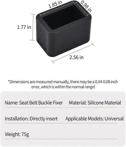 Seat Belt Buckle Holder, Silicone Seatbelt Booster Fixer, Upright Stable Receptacle for Kids and Adults, Car Accessories, 2 PCS in Saudi Arabia