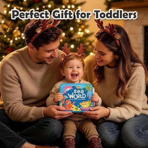 SAMZX Reusable Water Coloring Books for Toddlers 1-3, 4 Pack Magic Water Painting Book for Mess-Free Coloring, Travel Activity Toys & Educational Learning Kits Gifts for Kids Boys Girls Ages 3+ in Saudi Arabia
