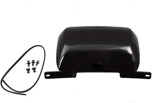 Brock Replacement Rear Bumper Trailer Hitch Tow Cover Painted Black Compatible with 2007-2014 Suburban Tahoe Yukon 19172860 in Kuwait