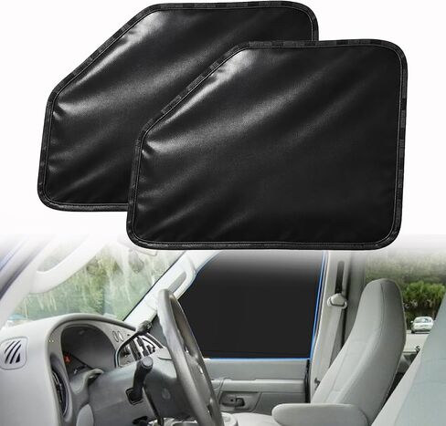 Custom Front Side Window Sun Shades Compatible with Ford Econoline E150 E250 1996-2014 Cargo Van Interior Accessories for Outdoor Blocking Sunlight, Cooling, Resting & Privacy Protection in Saudi Arabia