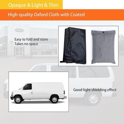 Custom Front Side Window Sun Shades Compatible with Ford Econoline E150 E250 1996-2014 Cargo Van Interior Accessories for Outdoor Blocking Sunlight, Cooling, Resting & Privacy Protection in Saudi Arabia