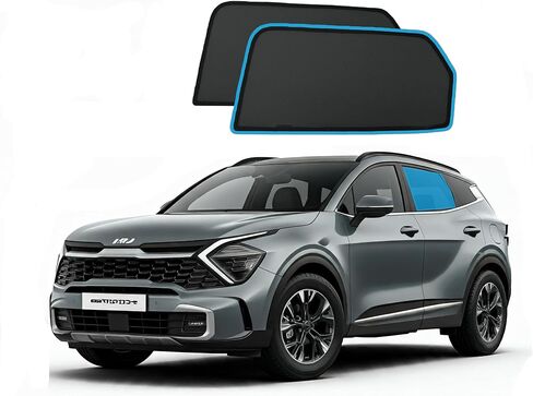Side & Rear Windows Sun Shade for Kia Sportage 2023-2025 | Custom Fit, Magnetic Mesh Cover | Baby UV/Heat Protection, Privacy Shield Sunshade (2-Pack Rear Side Window Shades) in Saudi Arabia