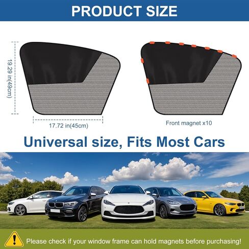 2 Pcs Car Side Window Sun Shades for Subaru Forester TPE 2025, Window Screenauto Sunray Blocker Protection Sunshades Interior Privacy Cover in Saudi Arabia