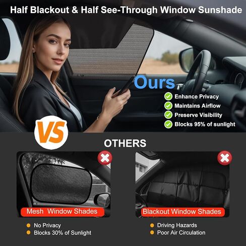 2 Pcs Car Side Window Sun Shades for Subaru Forester TPE 2025, Window Screenauto Sunray Blocker Protection Sunshades Interior Privacy Cover in Saudi Arabia