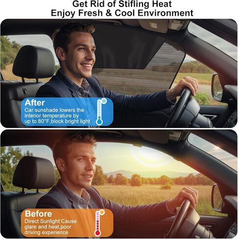 2 Pcs Car Side Window Sun Shades for Subaru Forester TPE 2025, Window Screenauto Sunray Blocker Protection Sunshades Interior Privacy Cover in Saudi Arabia