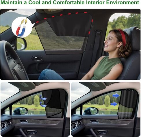 2 Pcs Car Side Window Sun Shades for Subaru Forester TPE 2025, Window Screenauto Sunray Blocker Protection Sunshades Interior Privacy Cover in Saudi Arabia