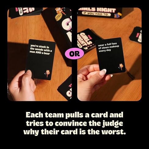 The Girls Night If You Had To… Game [Funny Would You Rather Cards for Women | Perfect for Bachelorette Parties, Birthdays, Gifts for Best Friend, Girls Trips | Adult Party Game for Ages 17+] in Kuwait