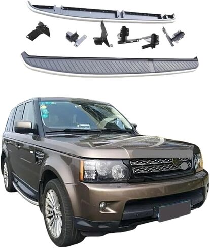 متوافق مع لاند روفر رينج روفر سبورت 2005-2013 L320 لوح الجري قضيب خطوات جانبي الدواسات Nerf القضبان الملحقات in Kuwait