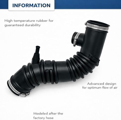 17881-03110 Engine Air Intake Hose Tube With Clamps for Toyota 2000 2001 Camry 2.2L CE/LE/XLE / 2000 2001 Solara 2.2L SE 1788103110 696-717 696717 in Saudi Arabia