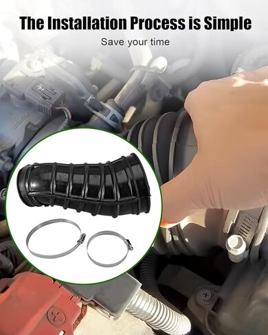 خرطوم أنبوب مدخل الهواء النظيف مناسب لسيارة Ford Excursion 2000-2003 F-250 F-350 F-450 F-550 Super Duty 1999-2003 V8 7.3L استبدال 696-065 696065 696 065 F81Z9C681BA، مع مشبك الأنابيب in Kuwait