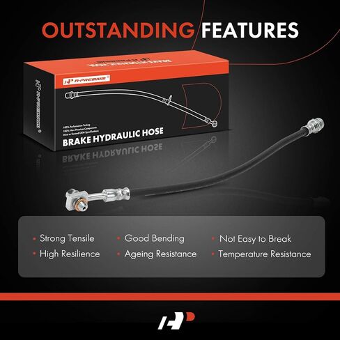 خرطوم هيدروليكي A-Premium للسائق الخلفي أو الفرامل الجانبية للراكب متوافق مع موديلات مختارة من Ford - Escape 2020 2021 2022 - استبدال # LX6Z2282A in Kuwait